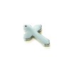 Pandantiv cruce din hematit, diametru 22×32×3,5 mm+