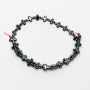 Mărgele din hematit în formă de cruce, dimensiuni 8,5×10,5×3 mm, lungime 41 cm, pe șnur