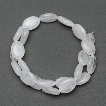 Mărgele din cristal de munte, piatră naturală, formă ovală, diametrul 13×18×6 mm, lungime 40 cm pe fir
