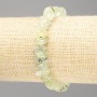 Brățară din prehnit natural, piatră naturală, fațetată, diametrul 11×5 mm, lungime 18 cm (elastic)