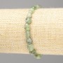Brățară din cianit verde natural, mărgele fațetate, diametrul 7×8 mm, lungime 18 cm (elastic)