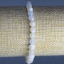 Brățară din morganit natural, mărgele tăiate rotund cu diametrul de 6 mm, lungime 18 cm (elastic)