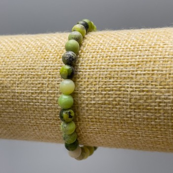 Brățară Jad Australian (acrilic) – bile lucioase, diametrul 6 mm, lungime 18 cm (elastic)