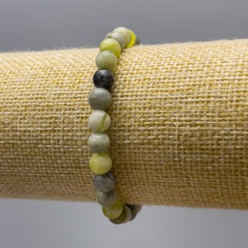 Brățară Ofit (acrilic artificial) cu mărgele netede, diametrul de 6,5 mm, lungime 18 cm (elastic)