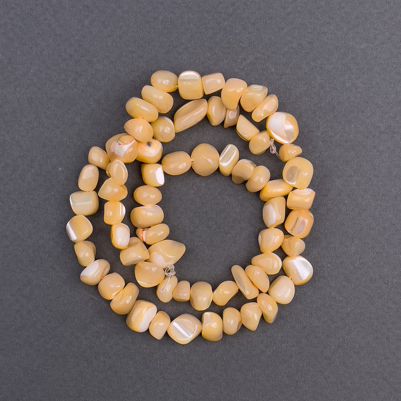 Mărgele sidef tonate portocalii, fațetate, diametru 8x6 mm, lungime 41 cm pe fir