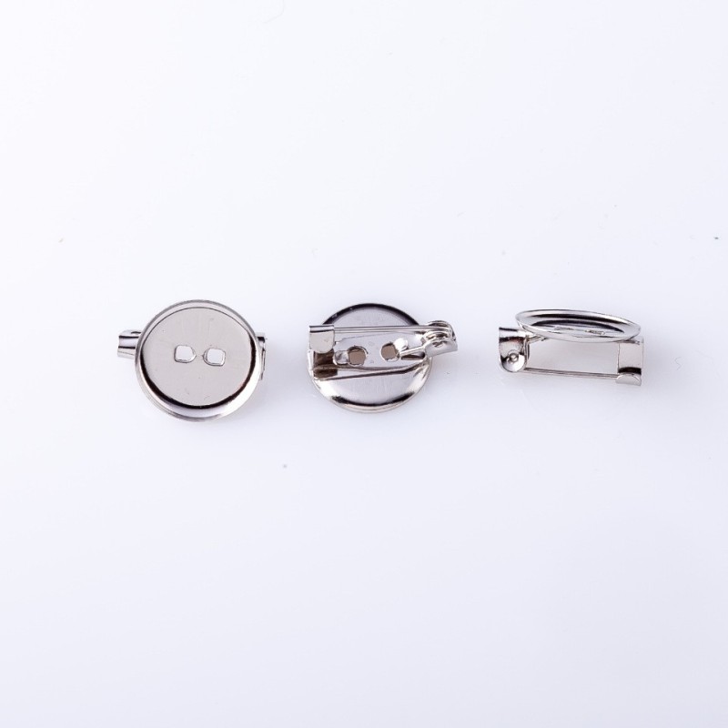 Preț per pachet / 10 buc. Bază pentru broșă, diametrul 1,3 cm