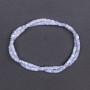 Mărgele din sidef tonat, albastru-gri disc, diametru 4×2 mm, lungime 40 cm, pe sârmă