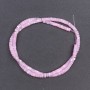Mărgele din sidef roz tonat, disc, diametrul 4×2 mm, lungime 40 cm, pe sârmă