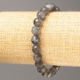 Brățară din labradorit, piatră naturală, mărgele tăiate, diametrul 8 mm ±, lungime 18 cm (elastic)