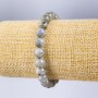 Brățară din labradorit, piatră naturală, mărgele netede, diametrul 8 mm, lungime 18 cm (elastic)