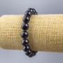 Brățară din granat natural, mărgele netede de 10 mm, lungime 18 cm (elastic)