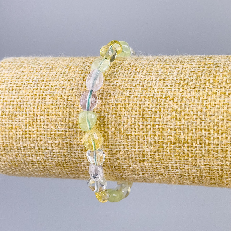 Brățară Asortiment din piatră naturală fațetată, diametrul 9×6 mm, lungime 18 cm (elastică)