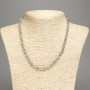Colier din labradorit natural, mărgele facetate de 6 mm, lungime 50 cm +