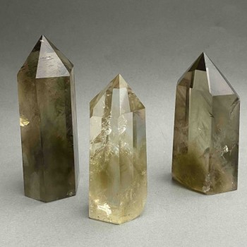 Creion suvenir din cuart natural, asortiment de dimensiuni (greutate de la 130 g) (la 100 g)