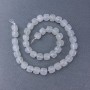 Mărgele din cristal de munte natural, piatră tăiată în formă de cub, pe șnur, diametru 9×9 mm, lungime aproximativă 38 cm