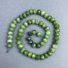 Perle de jadeit canadian, piatră naturală, tăiate în rondel, diametrul 8×6,5 mm ± pe șnur, lungime 38 cm+