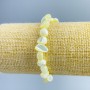 Brățară din sidef galben deschis, mărgele tăiate, diametrul 8x6 mm, lungime 18 cm (elastic)