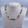 Colier din piatră naturală, mărgele tăiate, diametrul 6 mm (+/-), lungime 50 cm