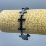 Brățară din hematit – Cruce, diametrul 17x14 mm, lungime 18 cm (pe elastic)