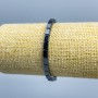 Brățară din hematit, în formă dreptunghiulară, dimensiuni 6×4 mm, lungime 18 cm (elastică)