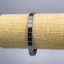 Brățară hematit pătrat, diametrul 6×6×2 mm, lungime 18 cm (pe elastic)