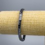 Brățară din hematit «Zigzag», diametrul 4×6 mm, lungime 18 cm (elastică)