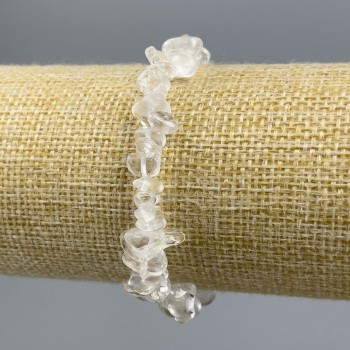 Brățară din cristal de munte, fragmente de 6-8 mm, lungime 18 cm