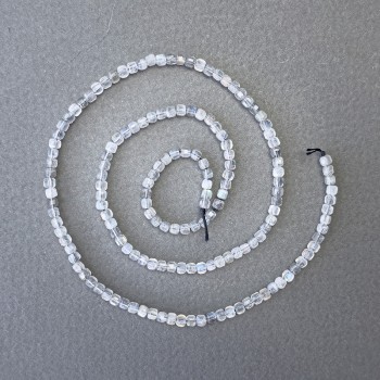 Mărgele din labradorit pe șnur, piatră naturală cubică, diametru 3×3 mm, lungime 40 cm