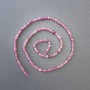 Mărgele din turmalin pe șnur, piatră naturală, formă cubică, diametru 3×3 mm, lungime 40 cm+