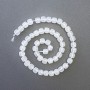 Mărgele din cristal de munte, piatră naturală, cuburi tăiate, diametrul 7×7 mm, lungimea aproximativă 37 cm, pe fir