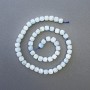 Mărgele din acvamarin natural, piatră tăiată în cub, diametrul 7×7 mm, lungime 39 cm, pe fir