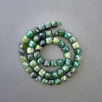 Mărgele asortate din piatră naturală, tăiate cub, diametrul 7,5 × 7,5 mm, lungimea 39 cm, pe șnur