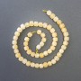 Mărgele de citrin, piatră naturală, cuburi tăiate, diametru 7x7 mm, lungime 39 cm, pe fir