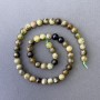 Mărgele din granat verde, piatră naturală, bile netede, diametru 8 mm, lungime 39 cm