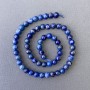 Mărgele din lazurit, piatră naturală, bile netede, diametru 6,5 mm, lungime 38 cm