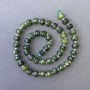 Mărgele din jad canadian natural, tăiate, formă rondel pe șnur, diametrul 7,5×6 mm, lungime aproximativă 38 cm, cu mărgele de 3×2 mm