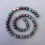 Mărgele Crizocola, piatră naturală, bilă netedă, diametrul 8,5 mm, lungimea 39 cm