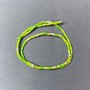 Mărgele de varizit verde salată, tăiate, diametrul 2×4 mm, lungime 38 cm, pe fir