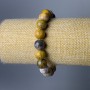 Brățară din agată marocană, piatră naturală, mărgele netede, diametrul 11 mm, lungime 18 cm (elastic)