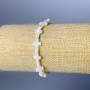 Brățară cu sidef în formă de cruce, diametrul 8x13x3 mm, lungime 18 cm (elastică)