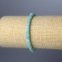 Brățară din amazonit, boabe cubice tăiate, diametrul 4 mm, lungime 18 cm (elastic)