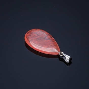 Pandantiv Picătură de Calcedon 2,5×1,7 cm (±)