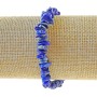 Brățară din lazurit, piatră naturală – fragmente, diametru 7×2 mm, lungime 18 cm ± (elastică)