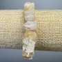 Brățară din citrin, piatră naturală, mărgele rondel tăiate, diametrul 11×7 mm ±, lungime 18 cm ± (elastic)