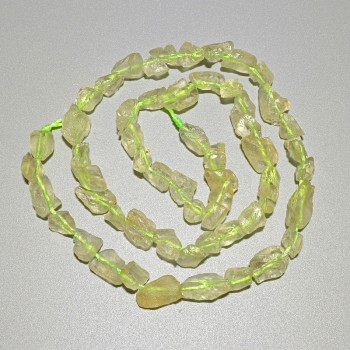 Mărgele din cuarț citrin natural, tăiate într-o formă cabochon, diametrul 6×7 mm, lungime 40 cm, pe șnur