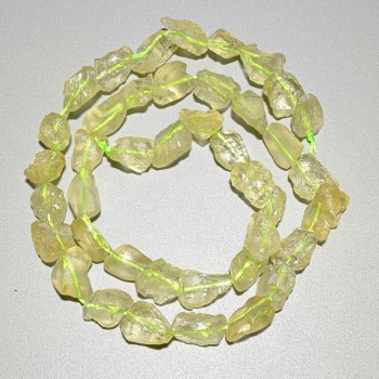 Mărgele din cuarț citrin natural, fațetate, diametrul 9×10 mm, lungime 40 cm, pe șnur