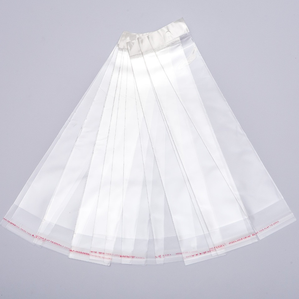 Pungă de ambalaj autoadezivă 7×31,5 cm, 100 bucăți