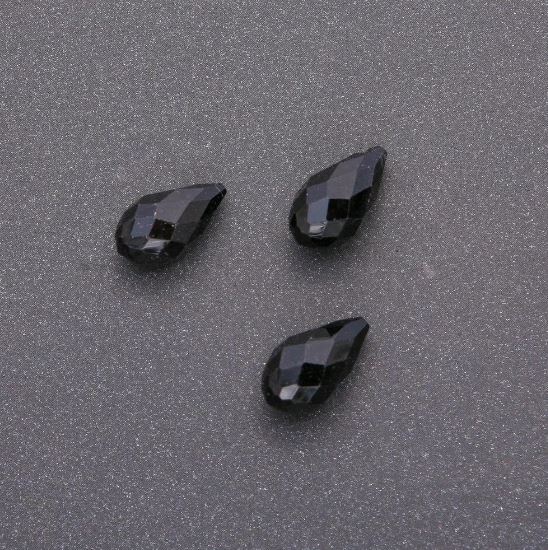 Pandantiv din agat, formă picătură facetată, 8x12,5 mm