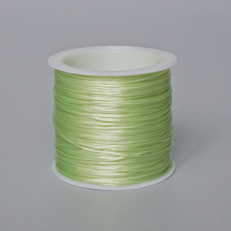 Elastic pentru handmade, bobină, culoare verde salată, lungime 30 m+