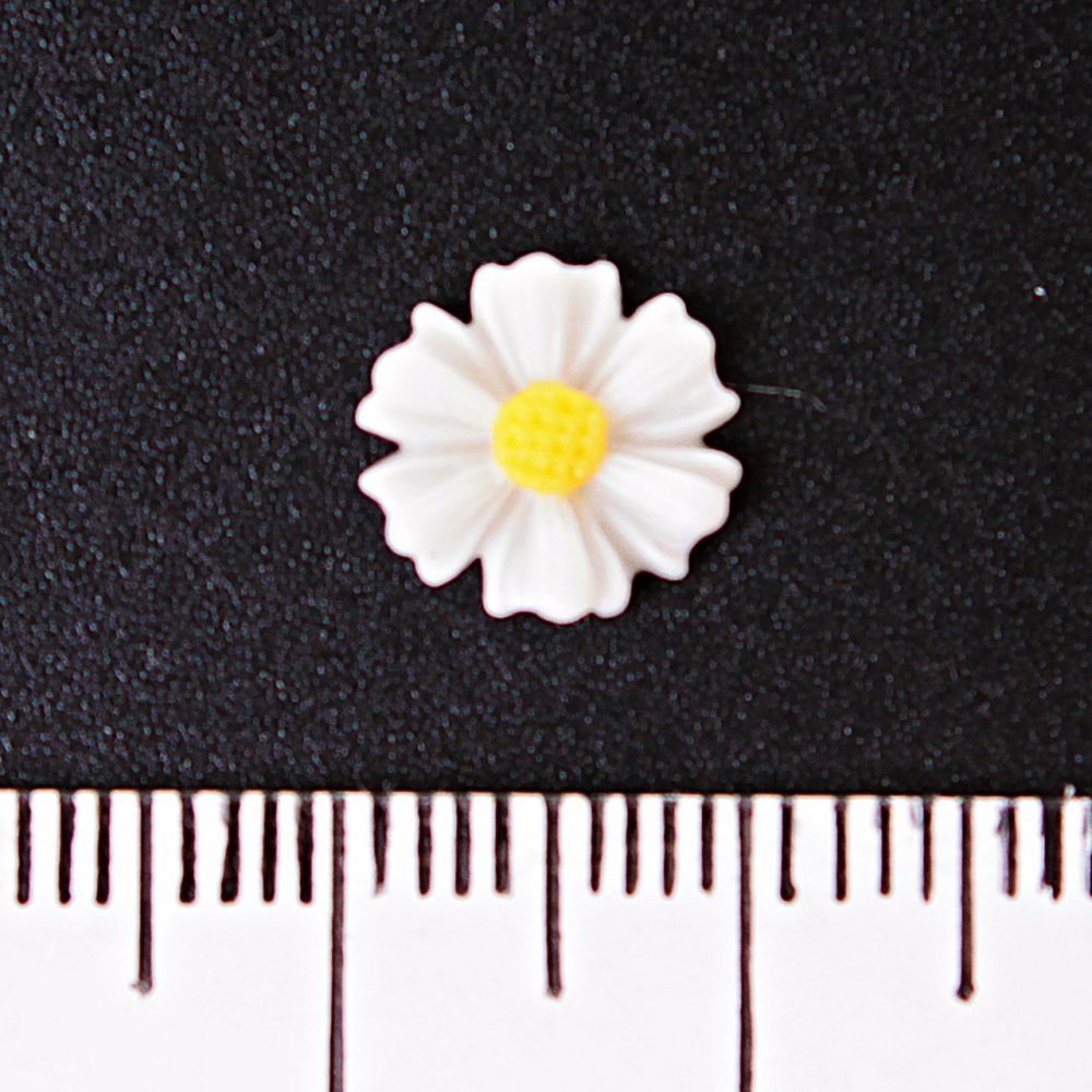 Furnitură pentru bijuterii «Margaretă», fără orificiu, 10 mm, pachet 20 buc